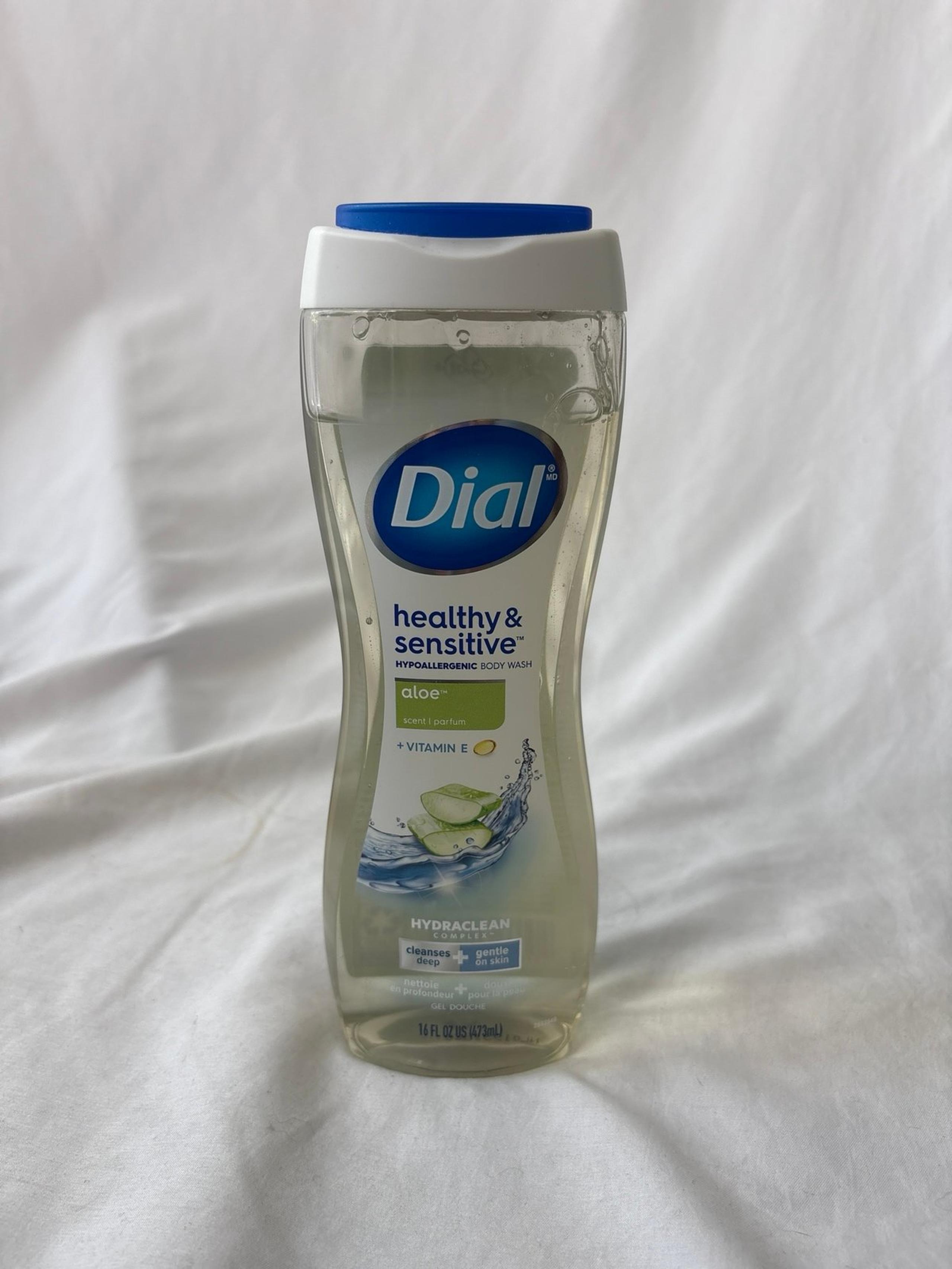 Dial healthy & sensitive hypoallergenic body wash aloe + vitamin E