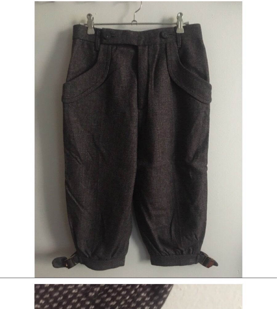 Gucci Runway Wool Plaid Horse Riding High Waist