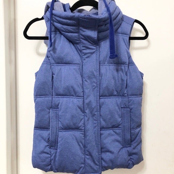Athleta Puffer Vest Hoodie