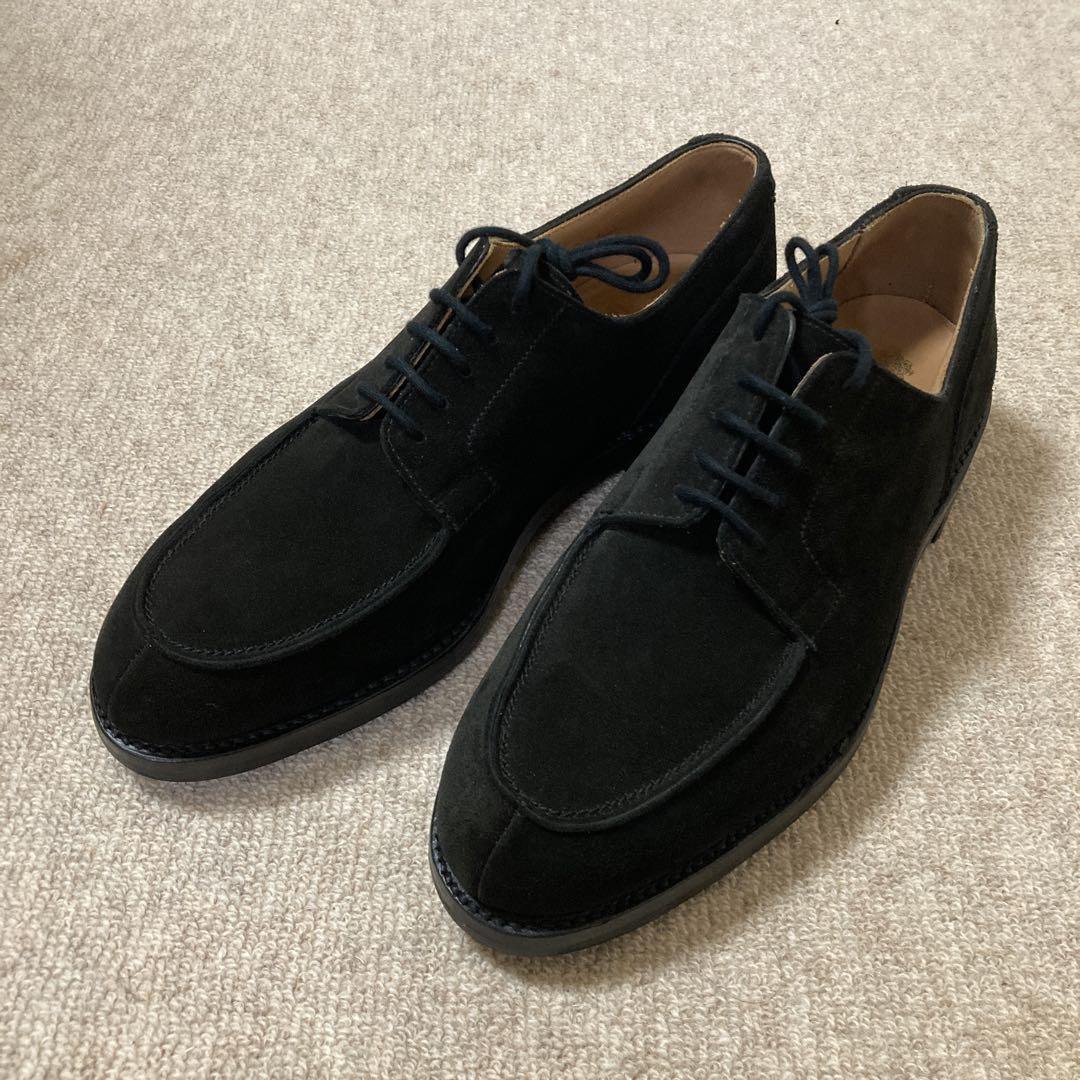 Tried on only, Crockett & Jones Aston Black Suede 7E.