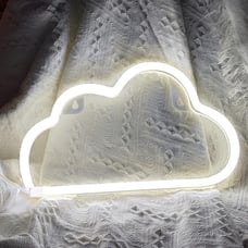 LED Cloud Neon Light for Wall Decor, Battery or USB Powered