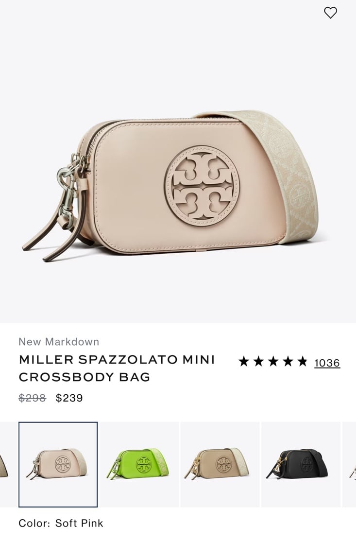MILLER SPAZZOLATO MINI CROSSBODY BAG