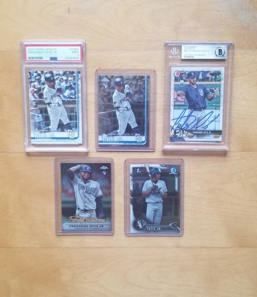Fernando Tatis Jr Rookie Lot. (5) Card's