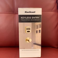 Keyless touchpad deadbolt lock/ kwikset