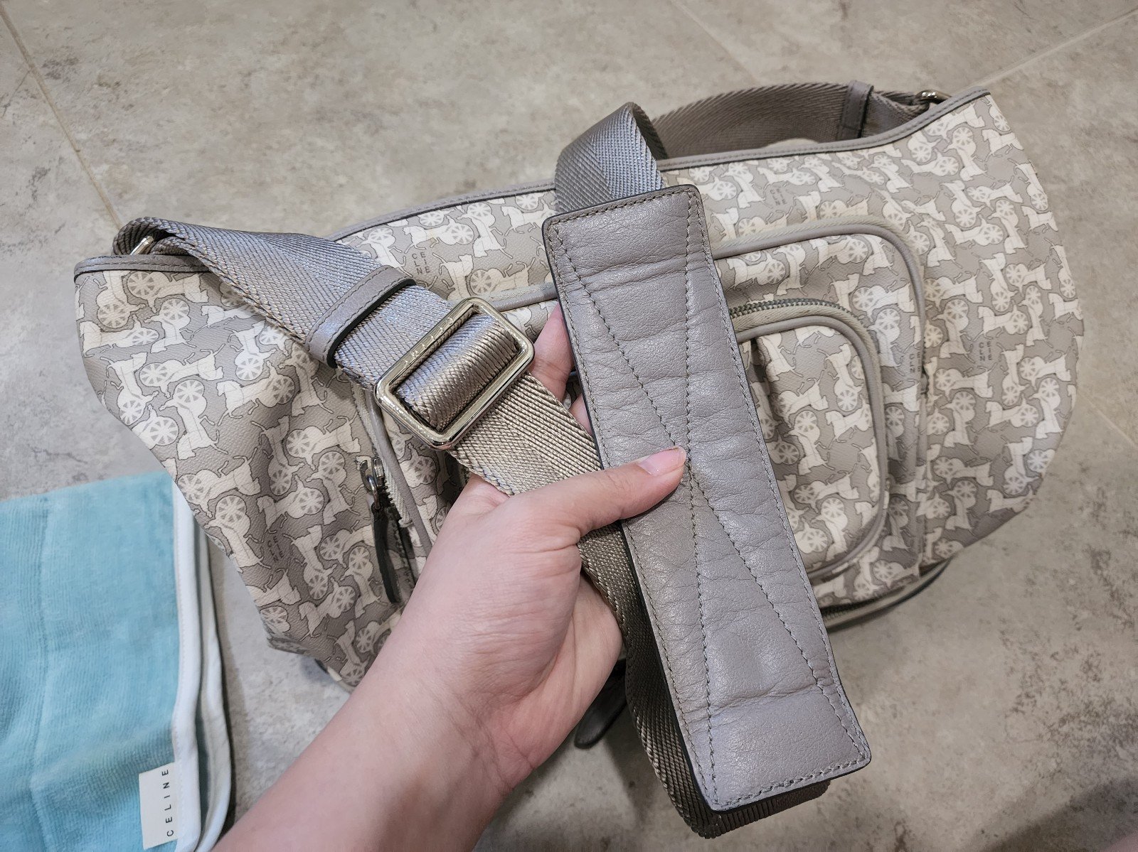 Celine Ai Diaper Baby Bag Carriage Print