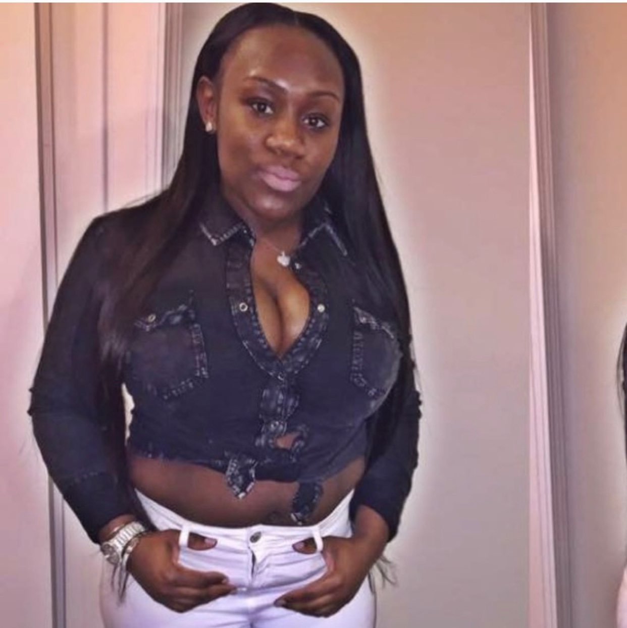 True religion black jean jacket and shir
