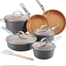 Anodized Aluminum Cookware Set, 11-Piece
