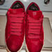 Tom Ford Red Velvet Russell Low Top Sneakers Size 39- 8.5 W + Box + Dust Bag