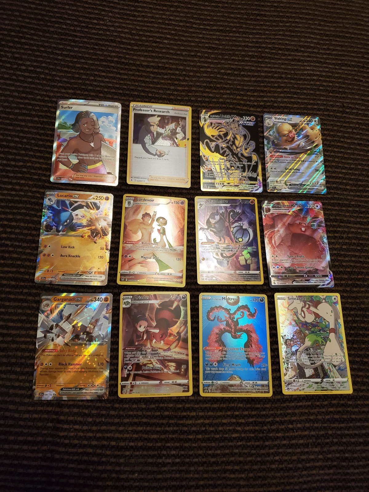 Big Pokemon Card Lot of 12