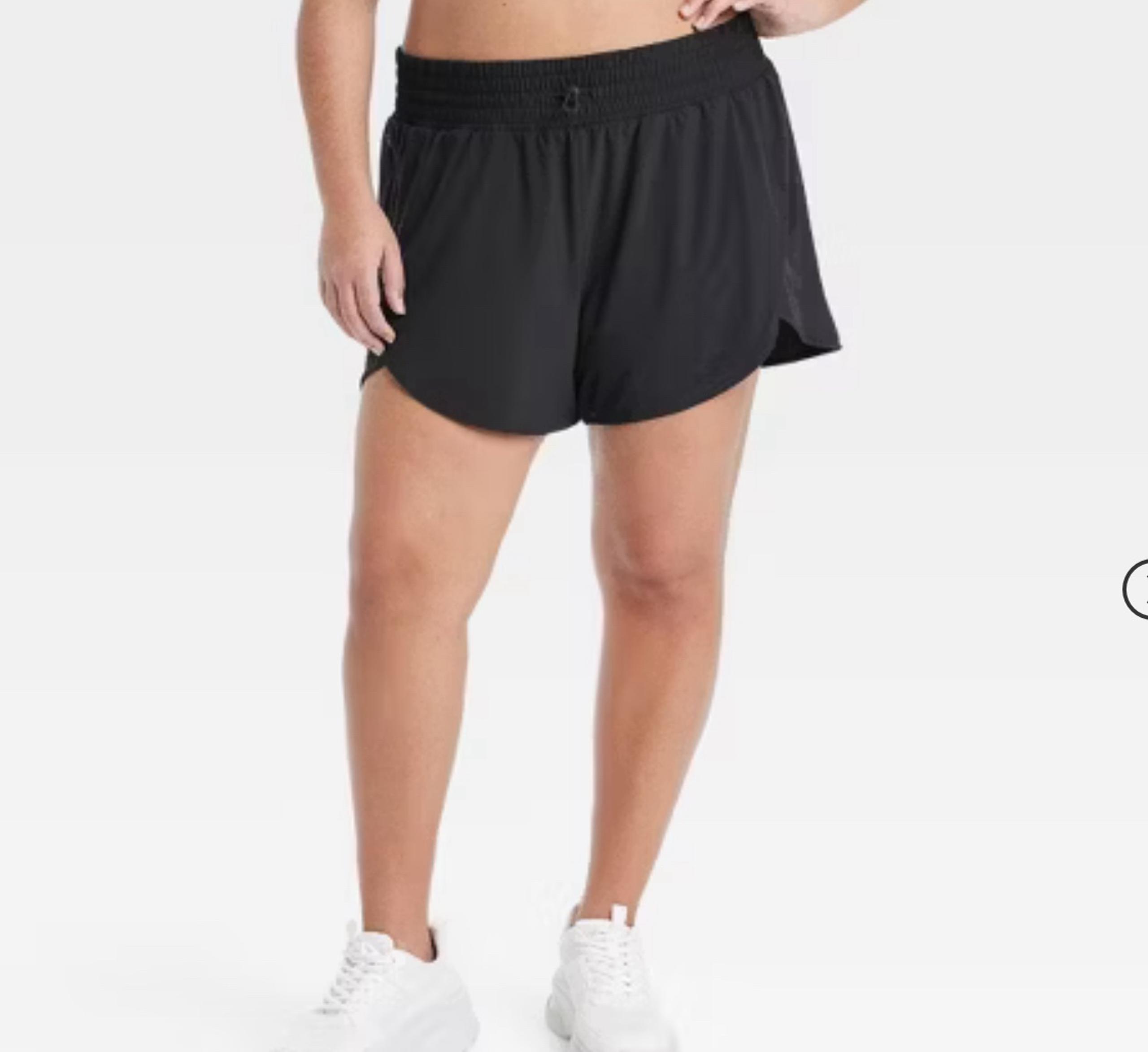 Women's Size 4X Active Light High-Rise Shorts 3" Black - All In Motion