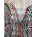 Johnny Was Workshop Claudine Short Kaftan Dress S 3/4 Sleeve Embroidered Slits