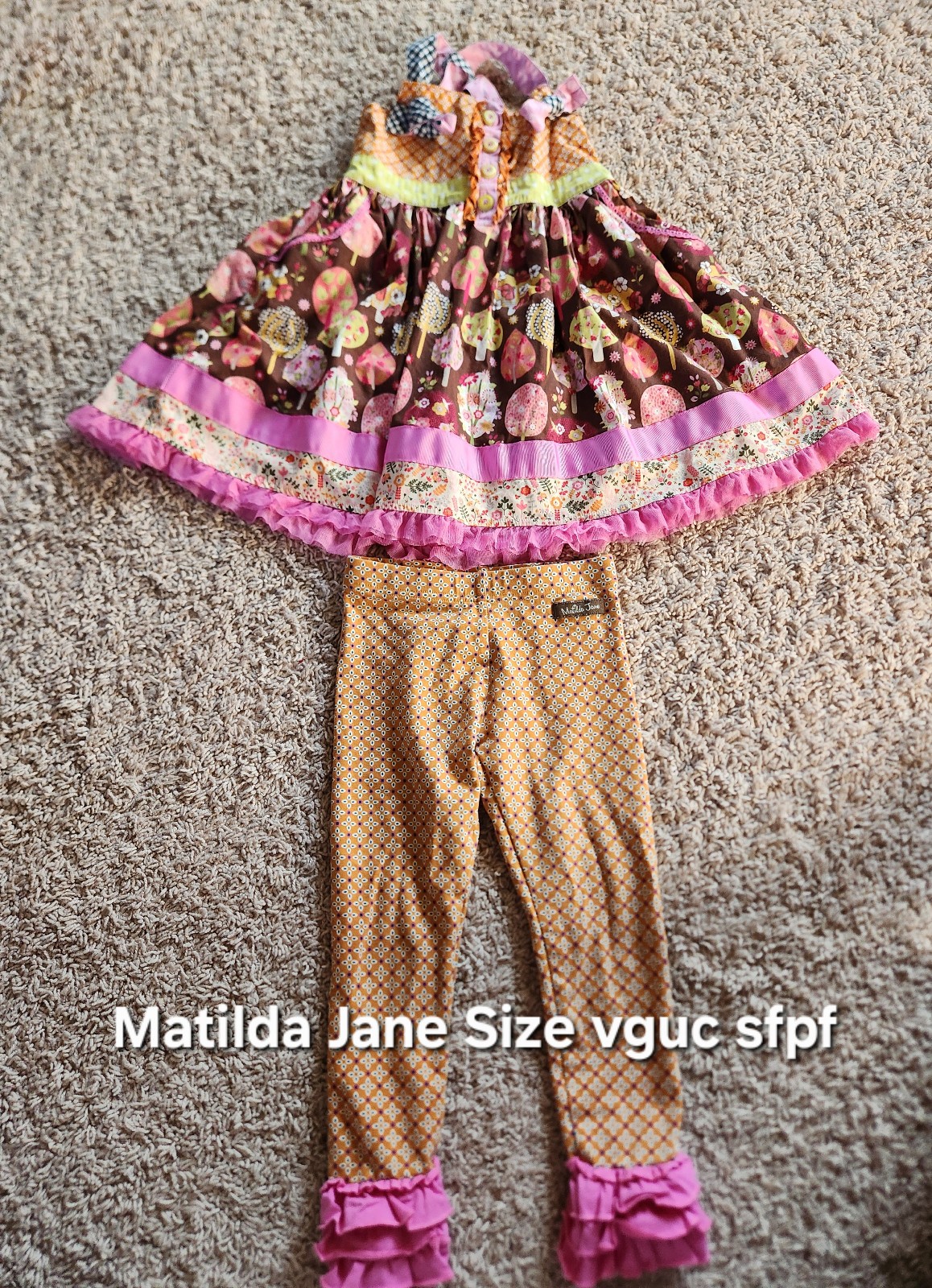 Matilda Jane Knot Dress Leggings Set