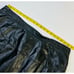 Vintage Distressed Leather Midi Skirt Black USA Womens 24