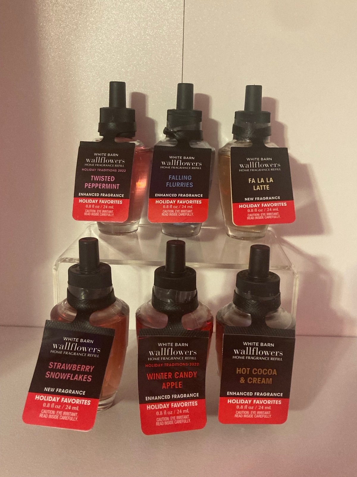 Bath and Body Works Christmas 2022 Wallflowers bundle of 6