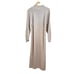 & Other Stories Women's Wool Blend Knitted Midi Sweater Dress Beige Size Small