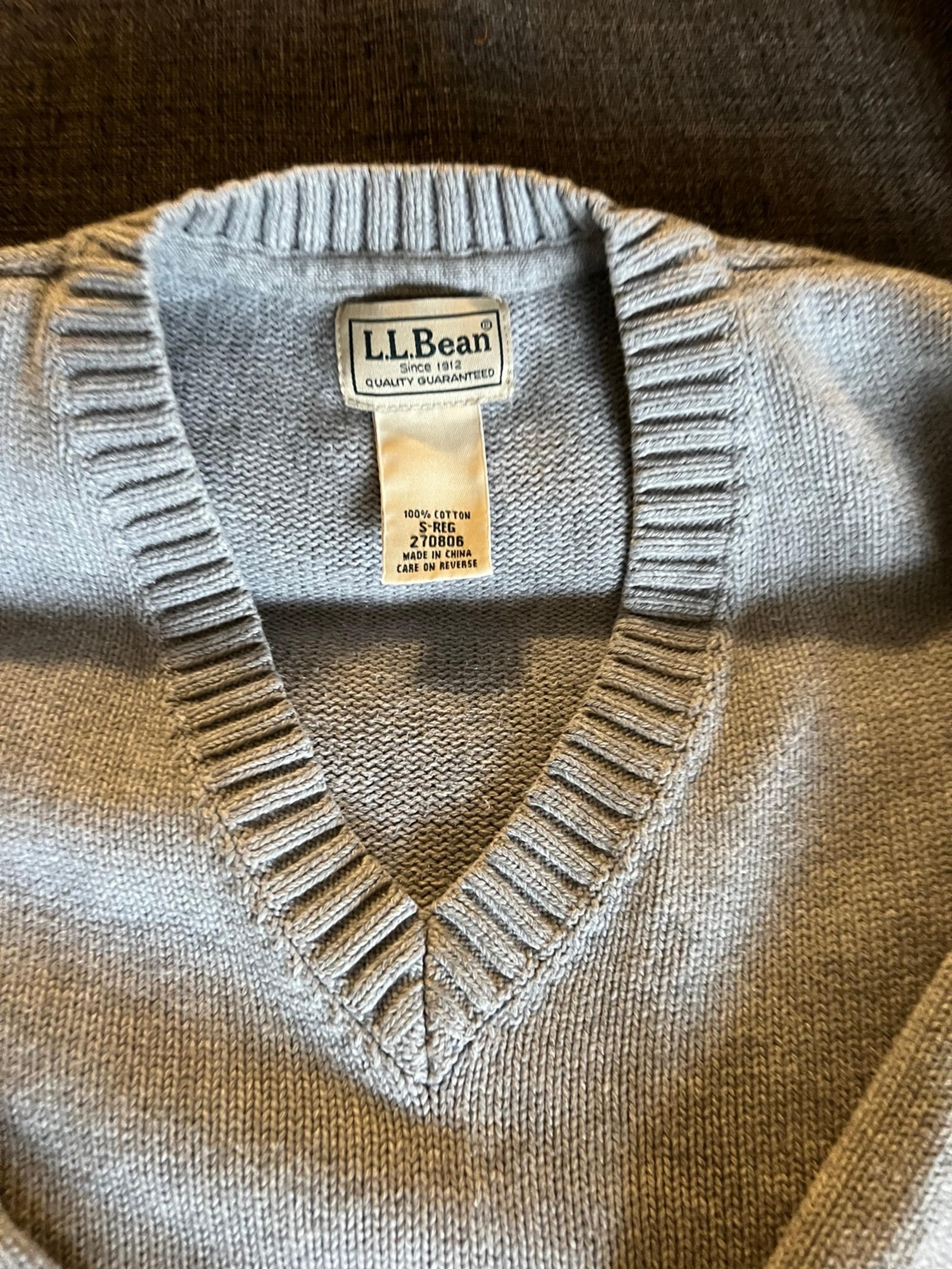 L.L. Bean cotton v neck