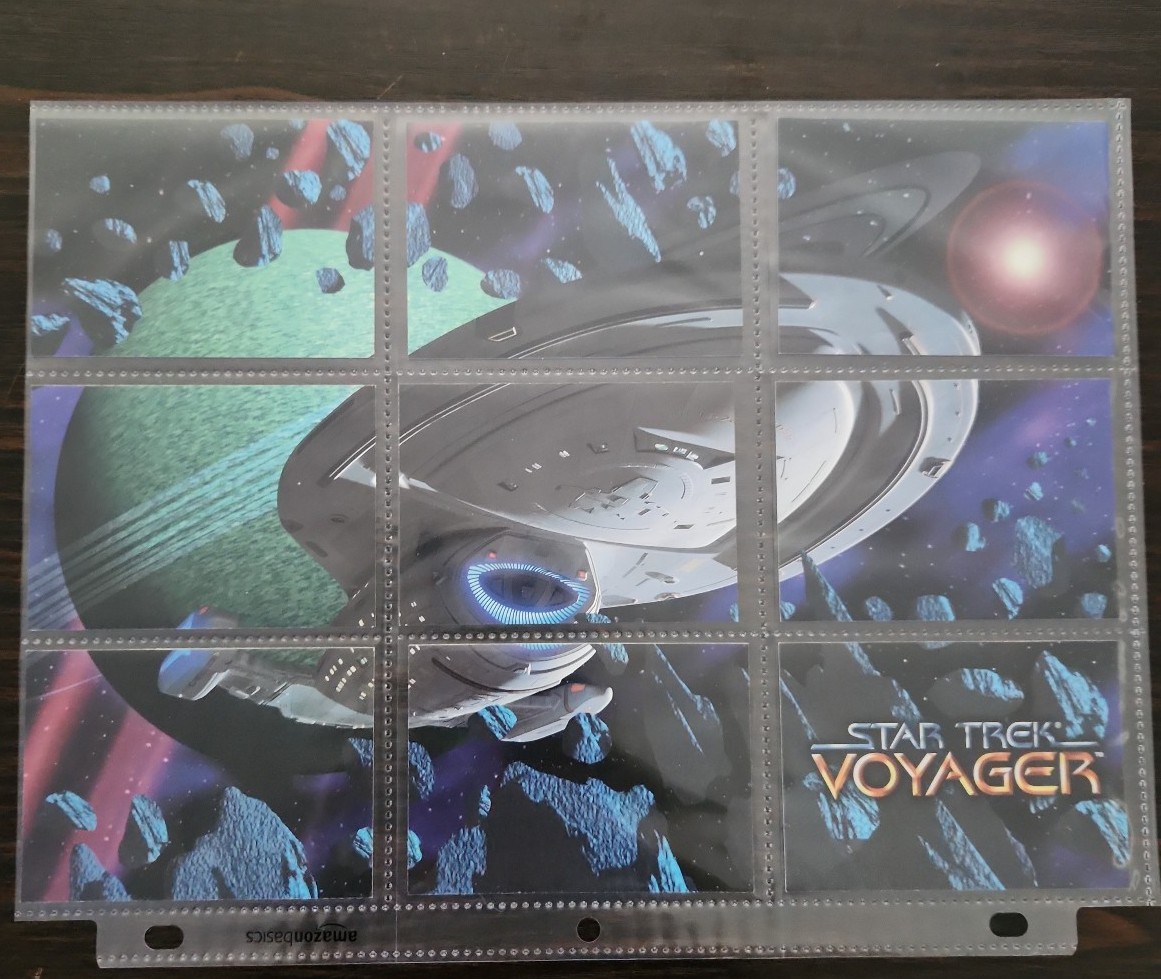 1995 skybox star trek voyager complete ship