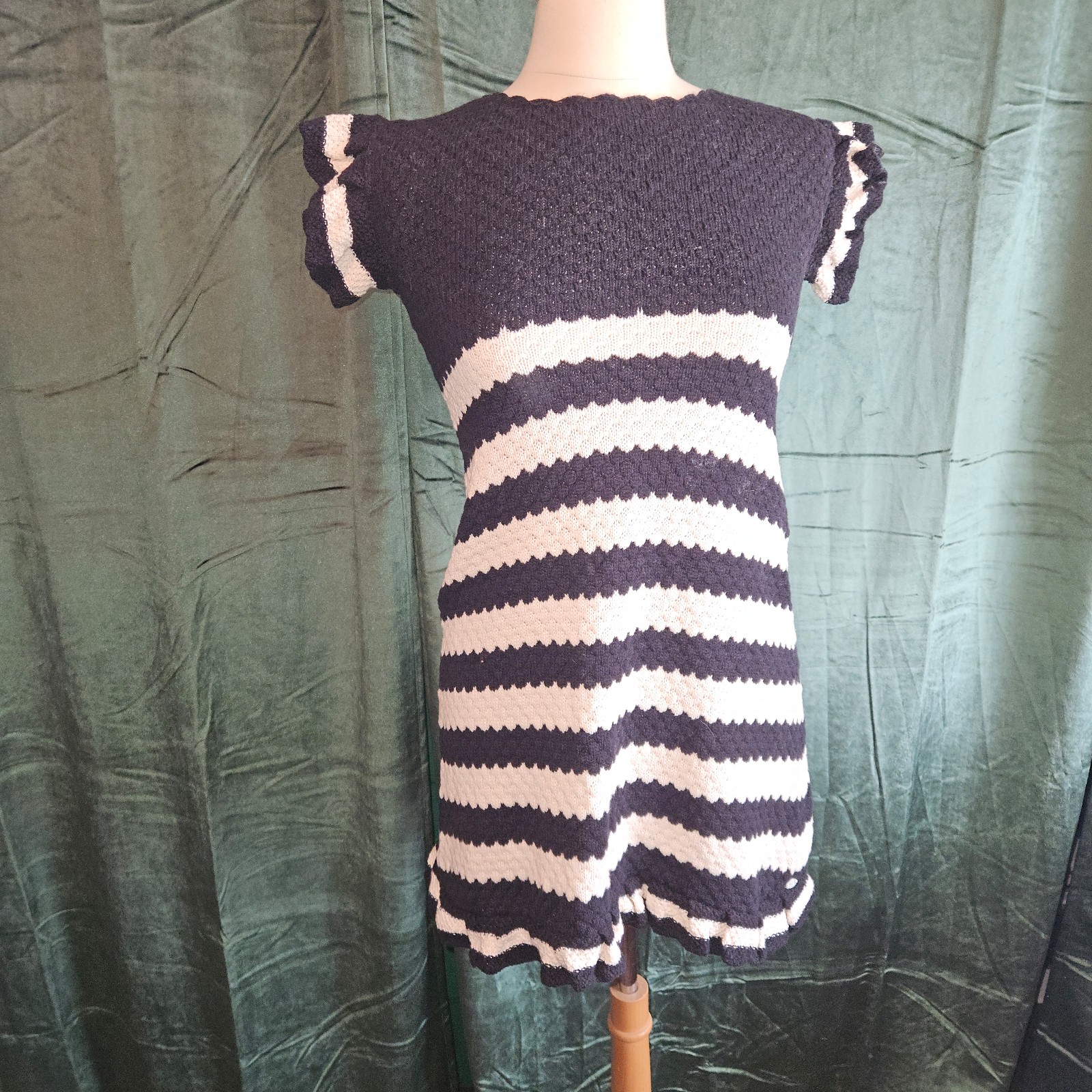 Tartine et Chocolate Hand Embroidered Knit Dress