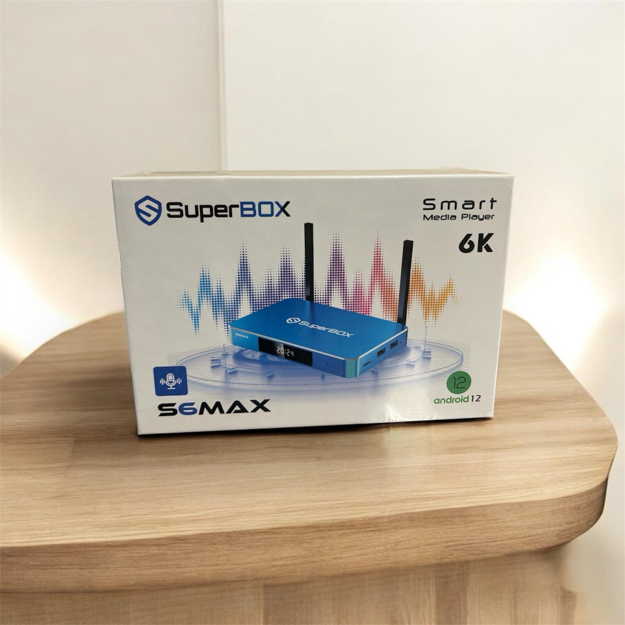 NEW 2025 Model-SuperBox S6 Max, 6K UltraHD, 64Gb Storage with 4Gb RAM