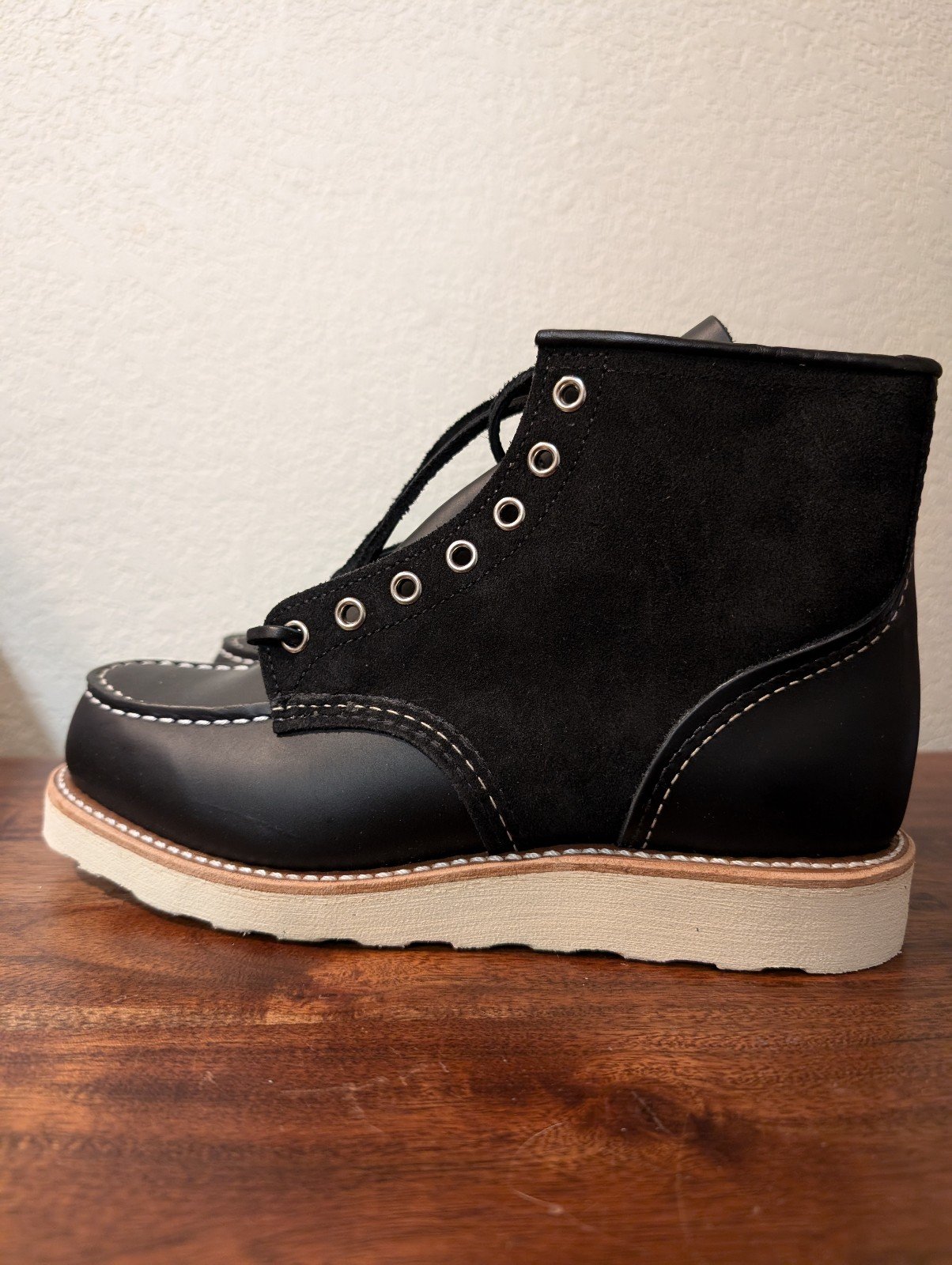 Limited Red Wing 8818 Black Chrome Abilene Roughout Heritage Boots 7D 1st