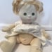1985 Mattel My Child Doll Curly Blonde / Green Eyes/ White Sailor Dress