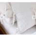 2 Pottery Barn Pitch-Stitch Handcrafted Quilted Shams - White - King