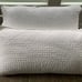 2 Pottery Barn Pitch-Stitch Handcrafted Quilted Shams - White - King
