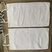 2 Pottery Barn Pitch-Stitch Handcrafted Quilted Shams - White - King