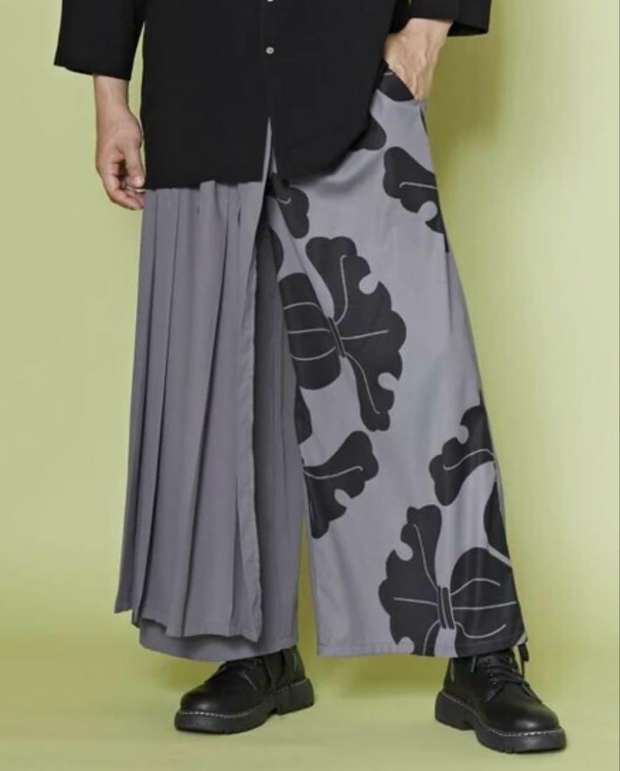 Embroidered Men's Pants, Hakama Style