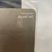 Dwell Deluxe Full Queen Duvet Set Parallel Cinder Egyptian Cotton 450ct white