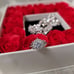*BIG SALE* Real Moissanite Wedding Ring and band set size 6