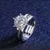 *BIG SALE* Real Moissanite Wedding Ring and band set size 6