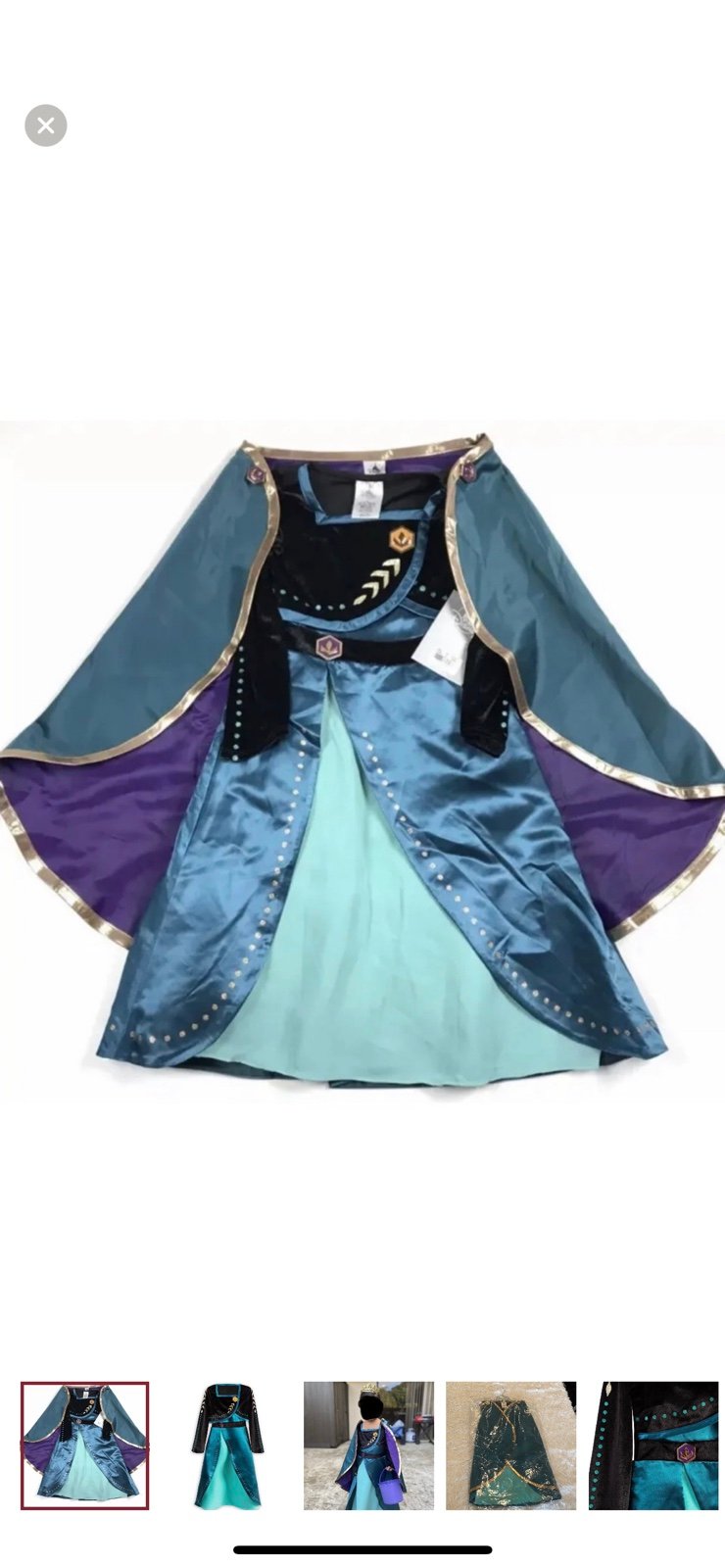 Disney Frozen 2 Anna Coronation Costume size 7/8