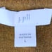 J. Jill SZ L Relaxed V Neck Pullover Wool Silk Blend Sweater Gold Melange