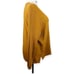 J. Jill SZ L Relaxed V Neck Pullover Wool Silk Blend Sweater Gold Melange