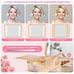 EASYINBEAUTY Travel Makeup Case with Lighted Mirror, Rechargeable LED Makeup Mir