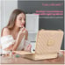 EASYINBEAUTY Travel Makeup Case with Lighted Mirror, Rechargeable LED Makeup Mir