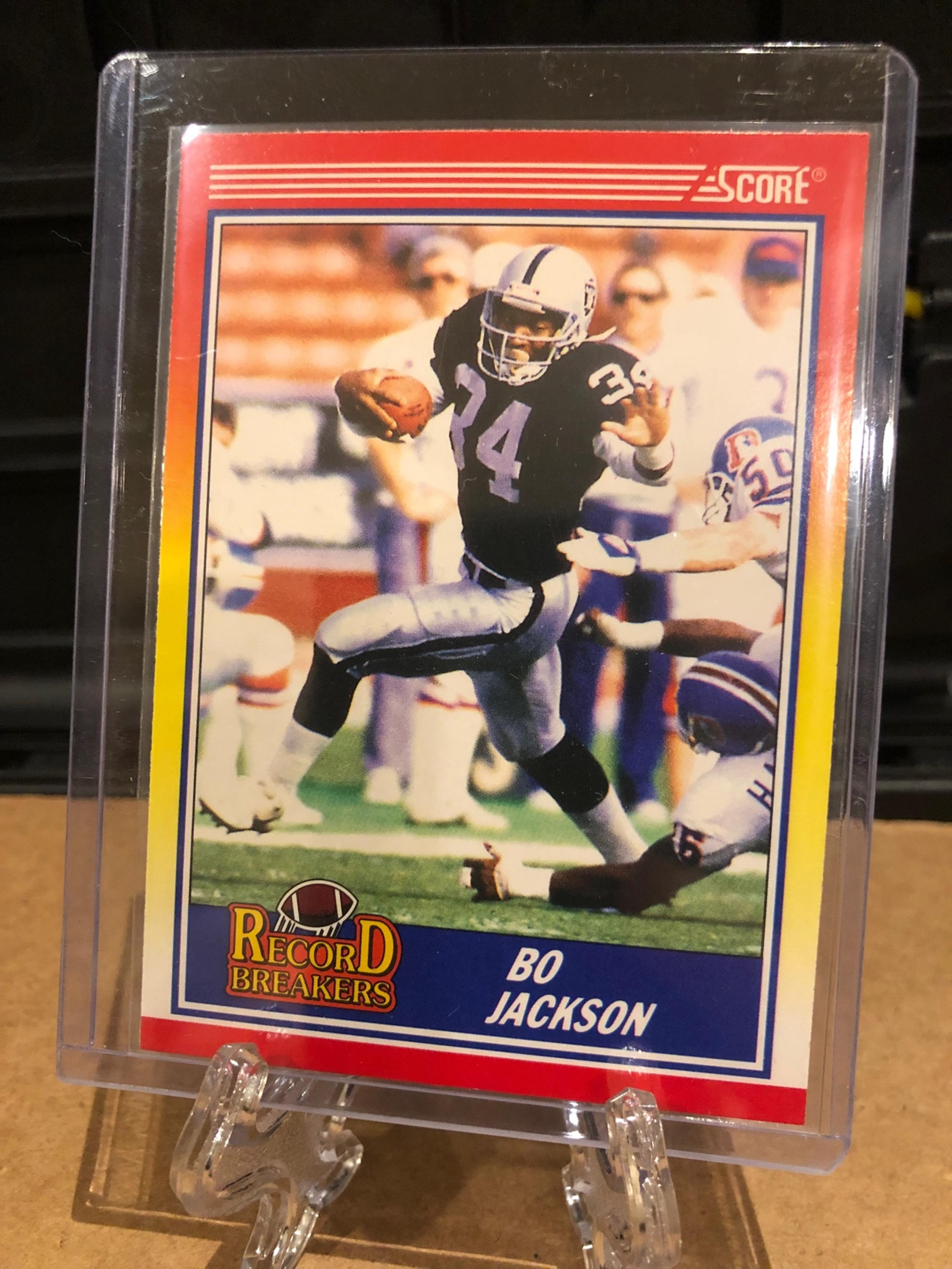 1990 Score Football Bo Jackson Record Breaker #591 Los Angeles Raiders - NFL