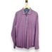 Bugatchi Uomo Men’s Classic Fit Checked Dress Shirt in Pink/Blue Size XL