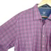 Bugatchi Uomo Men’s Classic Fit Checked Dress Shirt in Pink/Blue Size XL