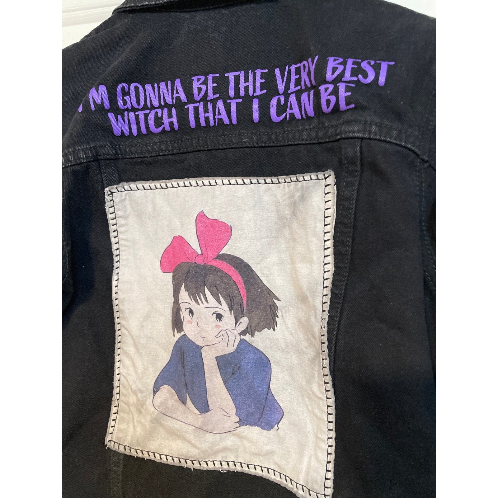 2019 Kiki's Delivery Service Studio Ghibli Her Universe Black Denim Jacket S