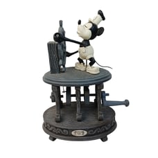 Disney Articulated Steamboat Willie Figure Crank Toy Limited Edition 75th Mickey