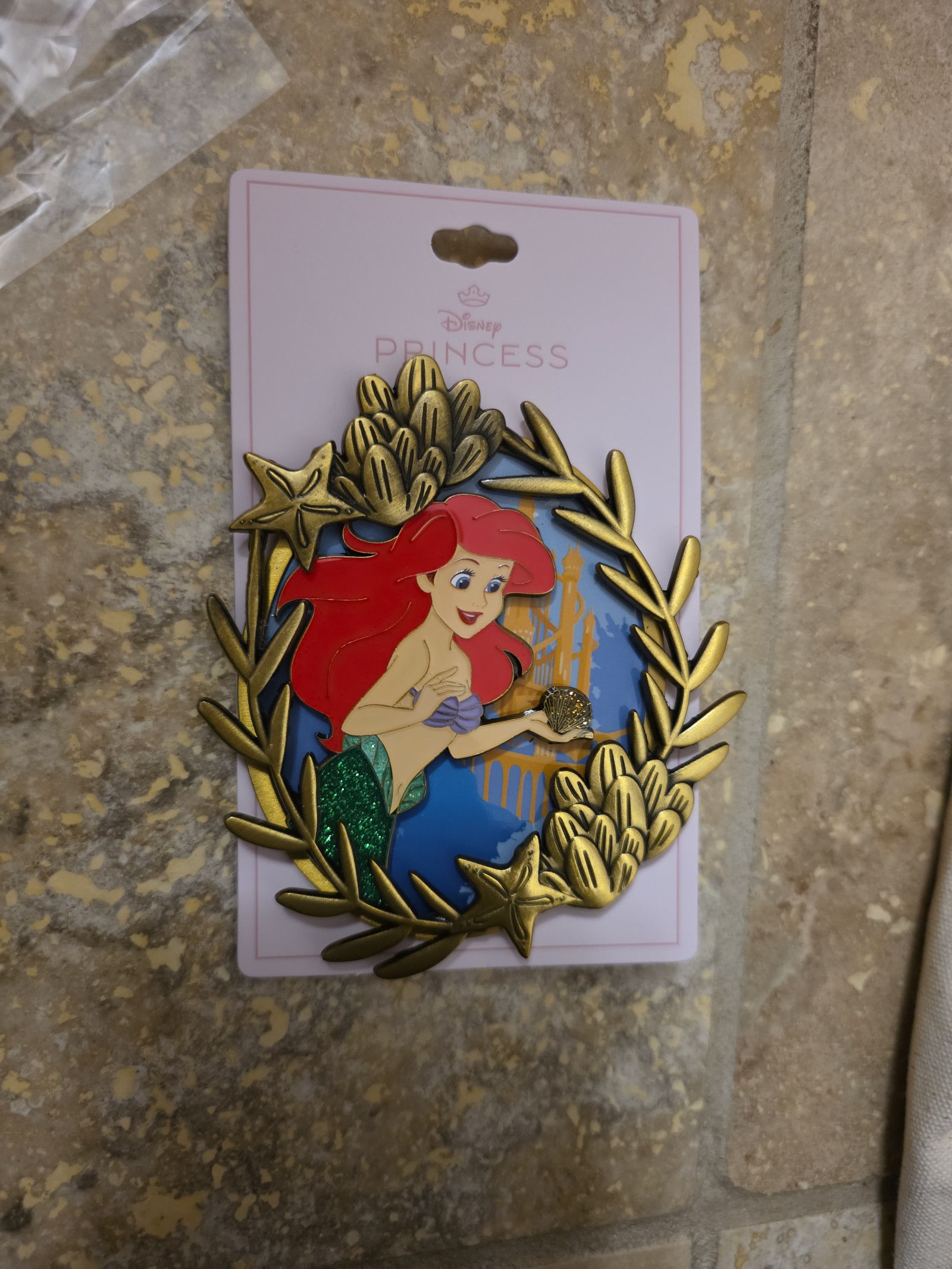 Disney THE LITTLE MERMAID LE300 Pin TREASURE TROVE large 4 inch pin!