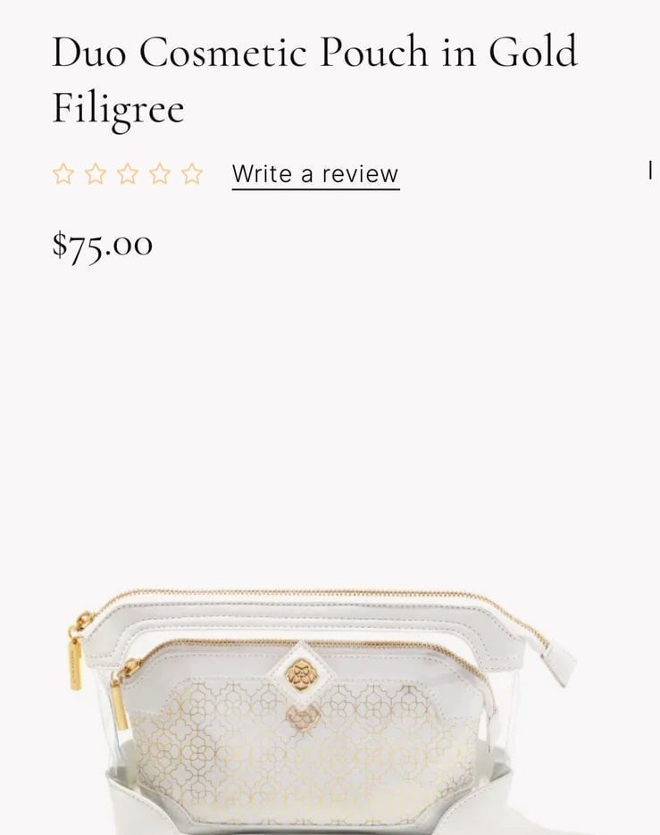 Kendra best Scott Cosmetic Pouch Set