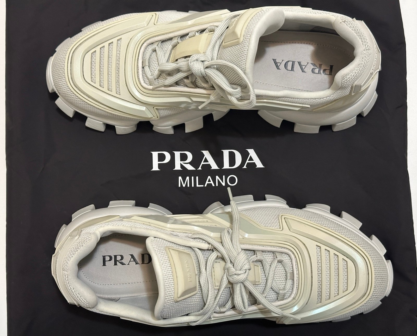 Prada Men's Cloudbust Thunder Sneakers Opal