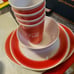13pc Coca-Cola Plastic Dish Set