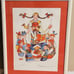 VINTAGE 27X34 FRAMED JOVAN OBICAN ART LITHOGRAPH ORIGINAL PRINT