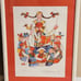 VINTAGE 27X34 FRAMED JOVAN OBICAN ART LITHOGRAPH ORIGINAL PRINT