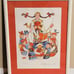 VINTAGE 27X34 FRAMED JOVAN OBICAN ART LITHOGRAPH ORIGINAL PRINT