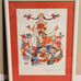 VINTAGE 27X34 FRAMED JOVAN OBICAN ART LITHOGRAPH ORIGINAL PRINT